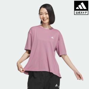 返品可 アディダス公式 ウェア・服 トップス adidas シーズナル スポーツウェア ルーズフィット ダブルニット リラックス半袖Tシャツ notp 半袖 母の日｜adidas