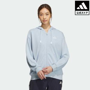 返品可 アディダス公式 ウェア・服 トップス adidas ワーディング ルーズフィット フリース フルジップパーカー トレーナー｜adidas