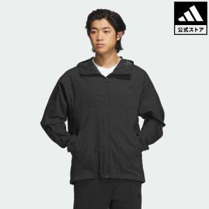 返品可 送料無料 アディダス公式 ウェア・服 アウター adidas 24/7 レギュラーフィット AEROREADY デニム ストレッチウーブン フード付きトラックジャケット｜adidas