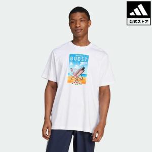 返品可 アディダス公式 ウェア・服 トップス adidas ブースト半袖グラフィックTシャツ 半袖 fd24 父の日｜adidas