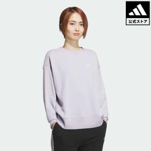 返品可 アディダス公式 ウェア・服 トップス adidas エッセンシャルズ プラス スモールロゴ クルーネックスウェットシャツ notp｜adidas