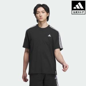 返品可 アディダス公式 ウェア・服 トップス adidas エッセンシャルズ プラス ルーズフィット スリーストライプス 半袖Tシャツ 半袖 notp sucp｜adidas