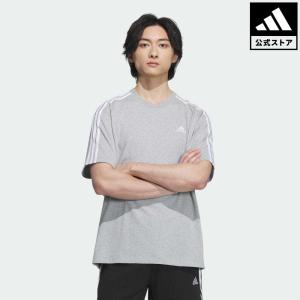 返品可 アディダス公式 ウェア・服 トップス adidas エッセンシャルズ プラス ルーズフィット スリーストライプス 半袖Tシャツ 半袖 notp sucp fd24｜adidas