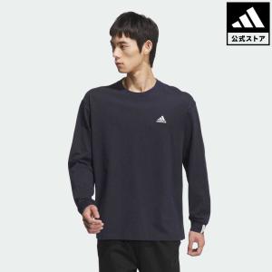 返品可 アディダス公式 ウェア・服 トップス adidas エッセンシャルズ プラス ルーズフィット スモールロゴ 長袖Tシャツ ロンt notp｜adidas