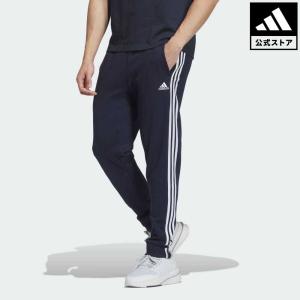 返品可 アディダス公式 ウェア・服 ボトムス adidas エッセンシャルズ プラス レギュラーフィット スリーストライプス フレンチテリー カフパンツ スウェット …｜adidas