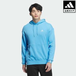 返品可 アディダス公式 ウェア・服 トップス adidas エッセンシャルズ プラス ルーズフィット スモールロゴ フレンチテリー プルオーバーパーカー トレーナー …｜adidas