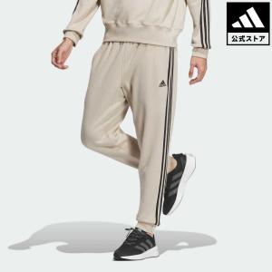 返品可 アディダス公式 ウェア・服 ボトムス adidas エッセンシャルズ プラス レギュラーフィット スリーストライプス フレンチテリー カフパンツ スウェット …｜adidas