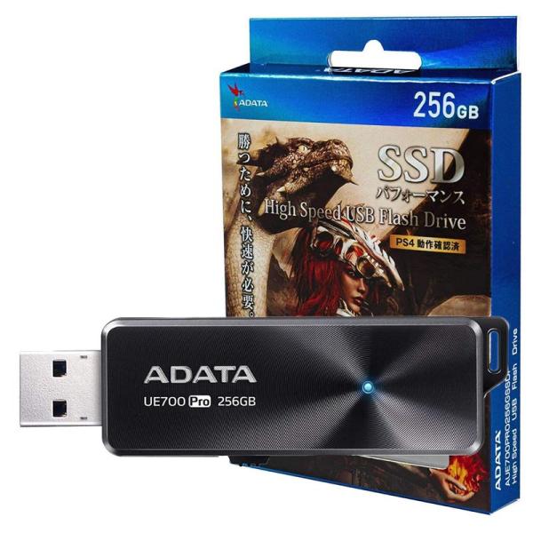 ADATA SSD パフォーマンス 256GB ハイスピード USB フラッシュドライブ UE700...