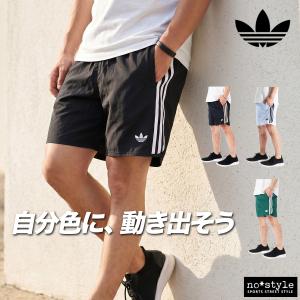 ハーフパンツ メンズ スポーツ 短パン アディダス オリジナルス ブランド 3ストライプス スリーストライプス 黒 3L