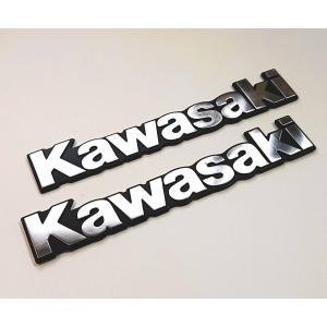 カワサキ（Kawasaki） ☆KAWASAKI 大文字 クラシック エンブレム☆2枚
