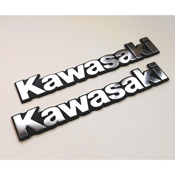 送料無料 KA-1610 カワサキ純正 シルバー タンクエンブレム ZRX1200/1100 ゼファ...