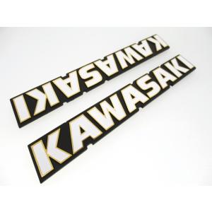送料無料 KT-13 カワサキ ホワイト タンクエンブレム ZRX1200/1100 ゼファー110...