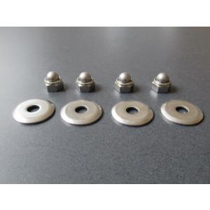 送料無料 PC-075 カワサキ　Z1/Z2　フロントステップ 取付けワッシャー+ナット セット　9...