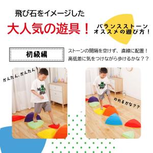 バランスストーン 11個セット 子供用 飛び石...の詳細画像1