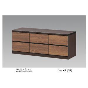 ローチェスト120-2段ベンチチェスト 国産 ...の詳細画像5