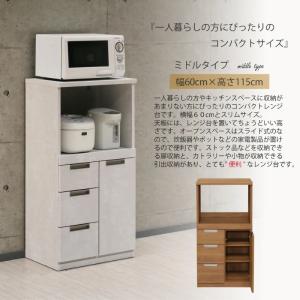 60レンジ台 幅60/N-II型/扉タイプ レ...の詳細画像1