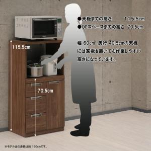 60レンジ台 幅60/N-II型/扉タイプ レ...の詳細画像3