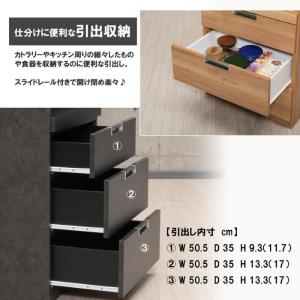 60レンジ台 幅60/N-3段引出タイプ レン...の詳細画像5