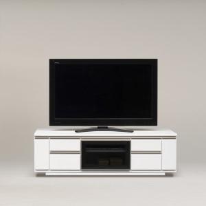 デザインテレビボード/ダウンステー扉付き収納テレビ台 木製 幅120cm