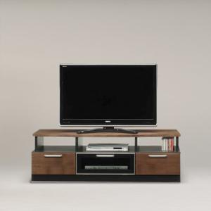 デザインテレビボード/ダウンステー扉付き収納テレビ台 木製 幅120cm