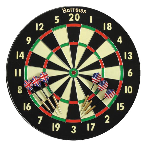 【Harrows】BRISTOW FAMILY DART GAME ダーツボード ダーツ2セット付き...