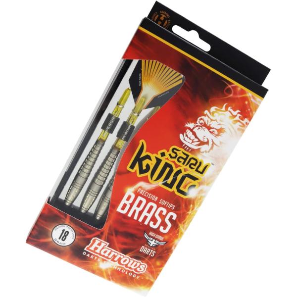 【Harrows】初心者おすすめ SARUKING ブラス 2BA 鈴木猛大モデル ハローズダーツ ...