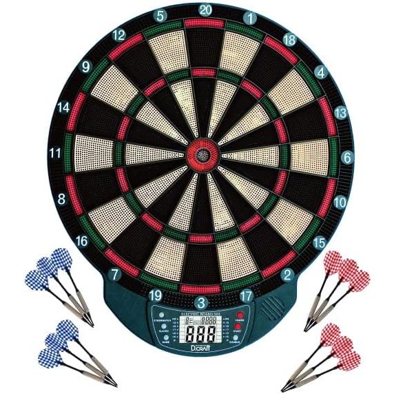 【D.CRAFT ディークラフト】家庭用ダーツボード 501 予備チップ86本付き 初心者・初中級者...