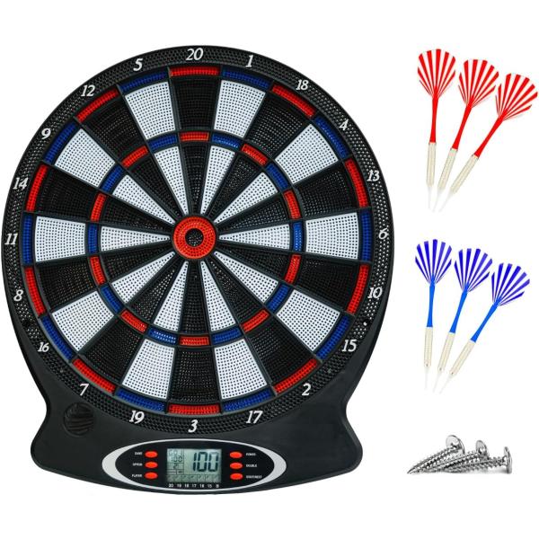 【D-CRAFT】家庭用電子ダーツボード KING ダーツセット付き サウンドONOFF機能 リニュ...