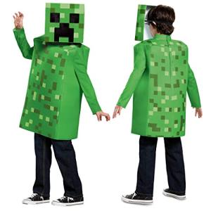 Creeper Classic Minecraft Costume， Green， Medium (7-8)の商品画像