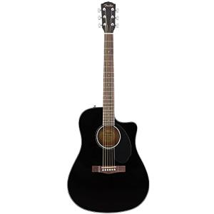 Fender エレアコギター CD-60SCE Dreadnought， Walnut Fingerboard， Black ソフトケース付属の商品画像