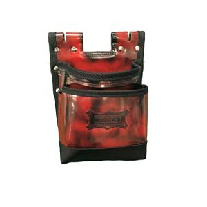 ニックス 鳶職向仕様2WAYタイプアドバンガラス革2段腰袋 ADV-201TB-R