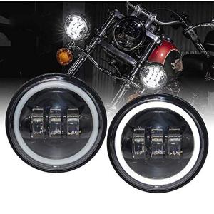 4.5 インチ led フォグランプ ヘッドライト 30W高輝度 IP68高防水 低消耗 ledライト ハーレーダビッドソン オートバイク 汎用 ２個の商品画像