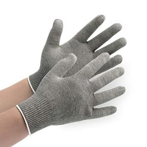 ミドリ安全 作業手袋 接触感染予防手袋 MS132 暖かタイプ グレー L 1双入の商品画像