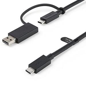 StarTech.com USB Type-C ケーブル／1m／USB-C - USB-A変換アダプタ付き／USB-C - USB-C (10Gbpsの商品画像