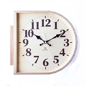ヤマト工芸 両面時計 D N サイズ:約W25.5 D8.5 H25.5 YK20-102の商品画像