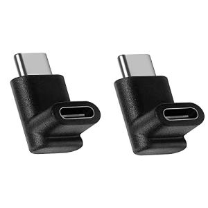 USB Type C 変換 90° L字 （2個セット） USB3.1 タイプc 変換アダプタ オス メス USB c コネクター 延長アダプタ Macの商品画像