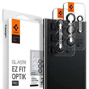 Spigen EZ Fit Optik Pro カメラフィルム Galaxy S23 Ultra 用 貼り付けキット付き ギャラクシー S23 Ultの商品画像