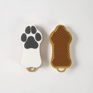 HARIO (ハリオ) ペットのブラシグルッテ 犬 猫 短毛種用 ミディアム マスタードイエロー PTS-GTM-MDYの商品画像