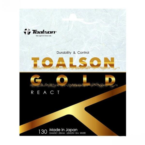 トアルソン TOALSON テニスガット 単張り トアルソンゴールド リアクト（TOALSONGOL...