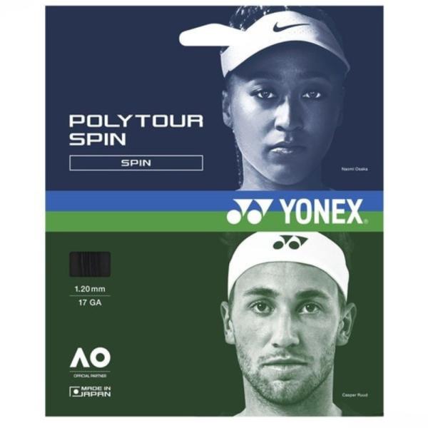 ヨネックス YONEX テニスガット 単張り ポリツアースピン（POLYTOUR SPIN） 120...