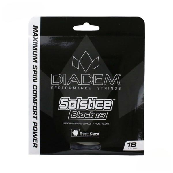 ダイアデム DIADEM テニスガット 単張り ソルティス ブラック 18（SOLSTICE BLA...