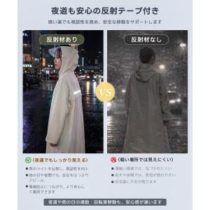 レインバイザー 自転車 レインコート リュック...の詳細画像5