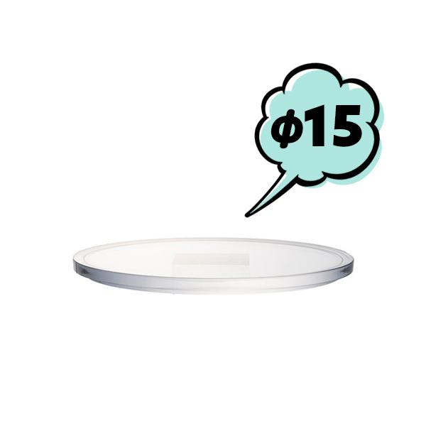 フタ φ15cm用 PV フラットクリアー蓋 ホワイエ 小物入れ用 シリンダー用