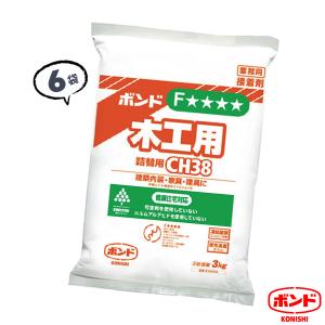6袋 CH38 詰替用 3kg 木工用ボンド 強力 速乾 乾燥時間