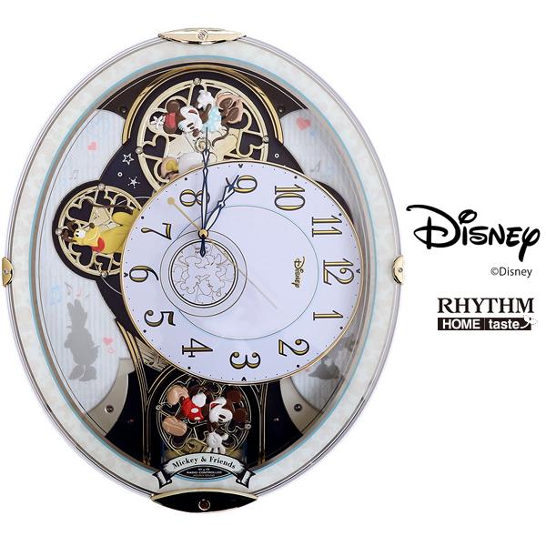 電波時計 ミッキー ディズニー時計 W37.9×D8.5×H45.7cm からくり時計
