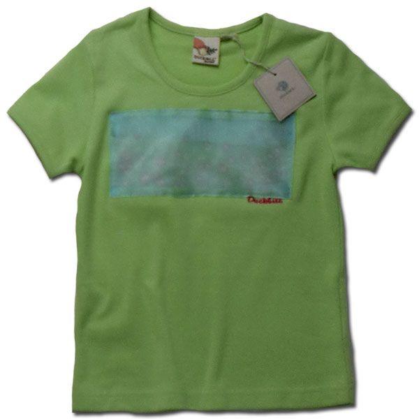 アウトレット 肌触り滑らか刺しゅう入り半袖Tシャツ グリーン 親子ベアＯＫ（濠Du）訳有り 120ｃ...