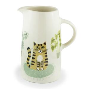 ハンナターナー キャット トールジャグ 950ml 15-0045-01 ネコ 猫 ねこ 陶器 ピッ...