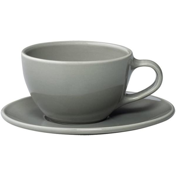 キントー KINTO TOPO カップ＆ソーサー 300ml グレー 26552 シンプル コーヒー...