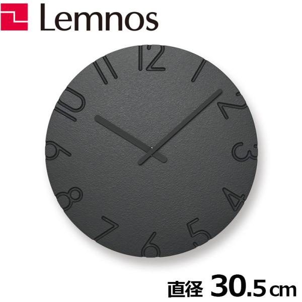 レムノス Lemnos 掛時計 掛け時計 カーヴド カラード ブラック NTL16-07 BK CA...