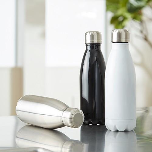 サーモボトル 保冷温ボトル 牛乳瓶型 420ml 水筒 格安 記念品 景品 販促品 ノベルティ 小ロ...